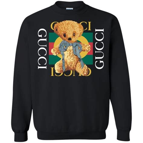 gucci teddy bear hoodie fake|gucci bear sweatshirt.